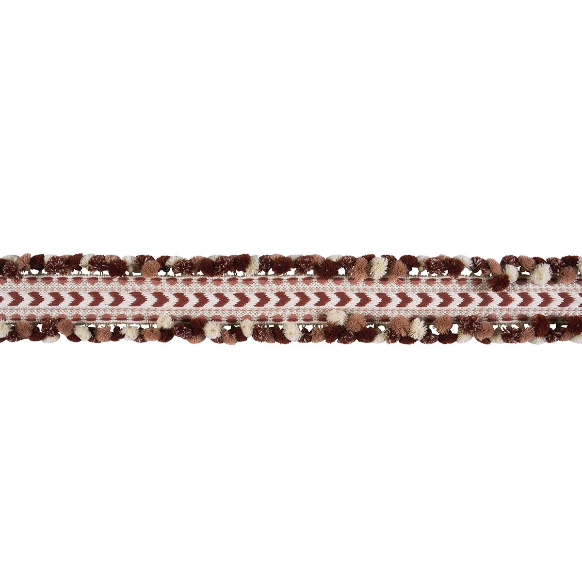 Schumacher Maracana Pom Tape trim in Spice (75657)
