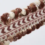75657 | Maracana Pom Tape - Spice Schumacher Maracana Pom Tape trim in Spice (75657)