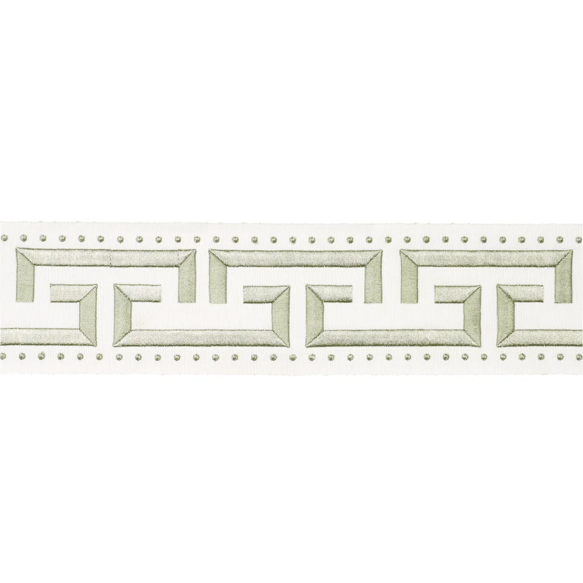 Schumacher Margo Fret trim in Celadon (84583)