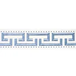 84581 | Margo Fret - Porcelain Schumacher Margo Fret trim in Porcelain (84581)