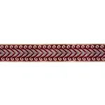 77625 | Marion Velvet Tape - Aubergine Schumacher Marion Velvet Tape trim in Aubergine (77625)