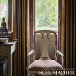 77625 | Marion Velvet Tape - Aubergine Schumacher Marion Velvet Tape trim in Aubergine (77625)