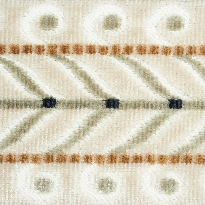 77620 | Marion Velvet Tape - Ivory Schumacher Marion Velvet Tape trim in Ivory (77620)