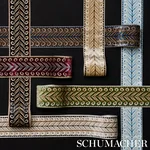 77626 | Marion Velvet Tape - Jade Schumacher Marion Velvet Tape trim in Jade (77626)
