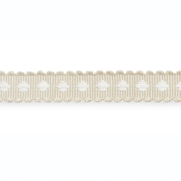 Schumacher Marlis Braid trim in Ivory/Snow (B203-4)