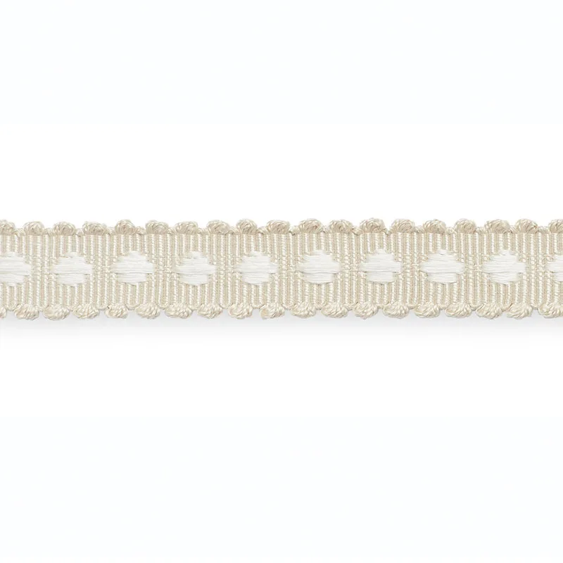 Schumacher Marlis Braid trim in Ivory/Snow (B203-4)