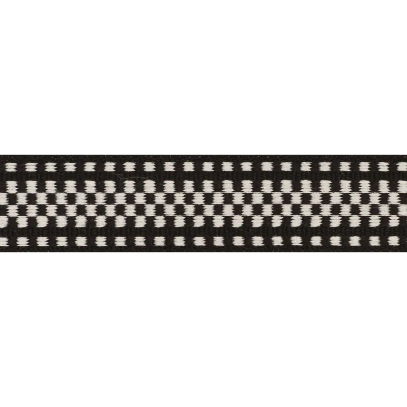 Schumacher Marta Tape Indoor/Outdoor trim in Black (73654)