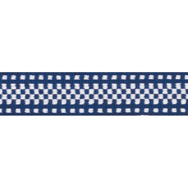 Schumacher Marta Tape Indoor/Outdoor trim in Navy (73653)