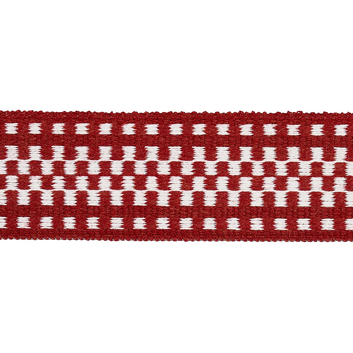 Schumacher Marta Tape Indoor/Outdoor trim in Red (73658)