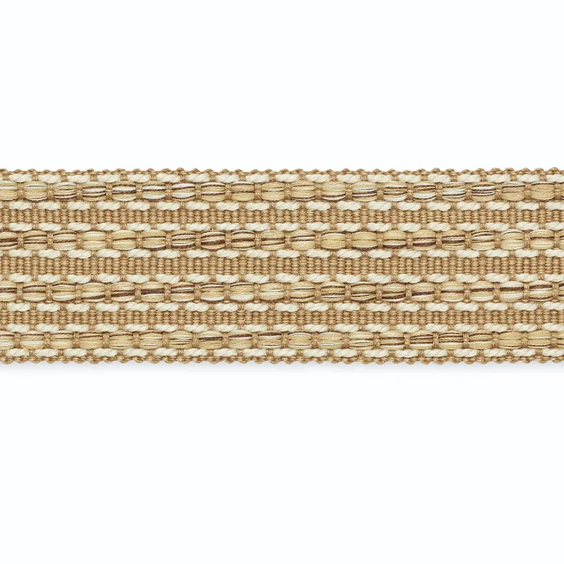 Schumacher Martha Braid trim in Khaki/Cafe/Straw (B215-3)