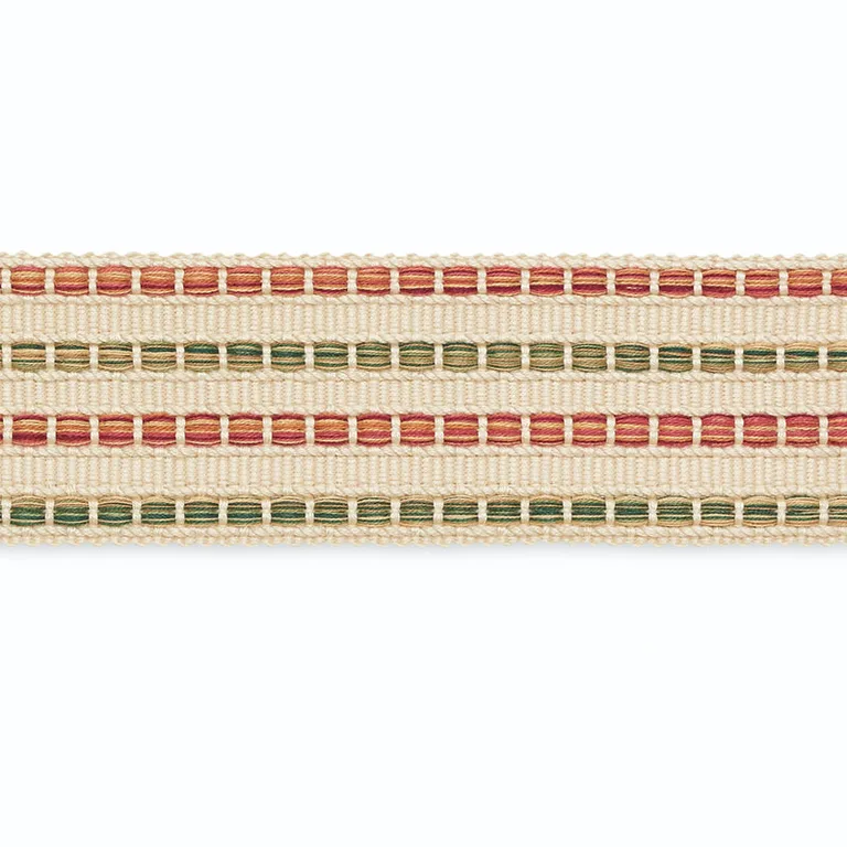 Schumacher Martha Braid trim in Sage/Berry/Beige (B215-2)