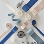 76864 | Mathias Linen Tape Medium - Ivory Schumacher Mathias Linen Tape Medium trim in Ivory (76864)