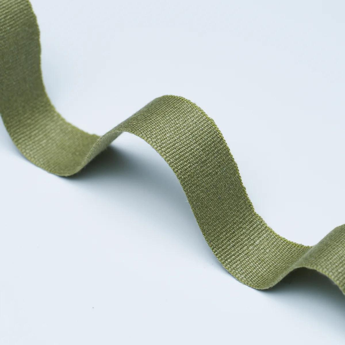 Schumacher Mathias Linen Tape Medium trim in Olive (76867)