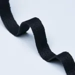 85242 | Mathias Linen Tape Narrow - Black Schumacher Mathias Linen Tape Narrow trim in Black (85242)
