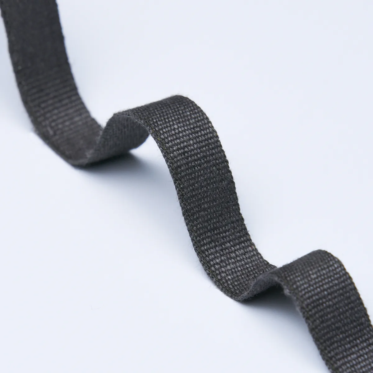 Schumacher Mathias Linen Tape Narrow trim in Charcoal (85240)