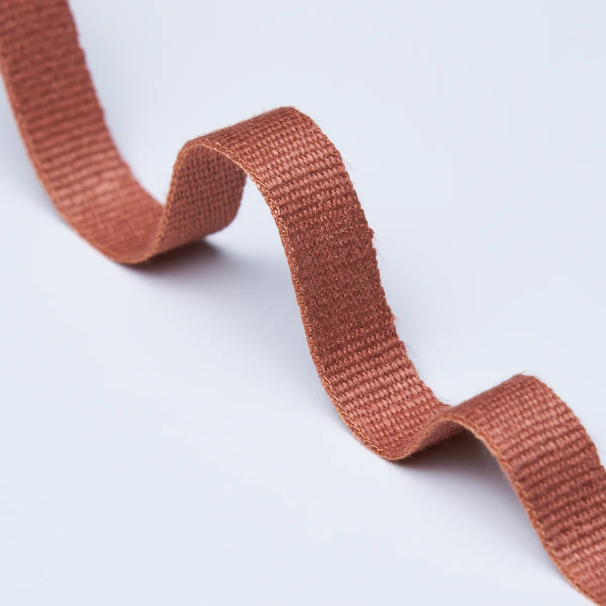 Schumacher Mathias Linen Tape Narrow trim in Terracotta (76838)