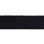 85252 | Mathias Linen Tape Wide - Black Schumacher Mathias Linen Tape Wide trim in Black (85252)