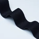 85252 | Mathias Linen Tape Wide - Black Schumacher Mathias Linen Tape Wide trim in Black (85252)