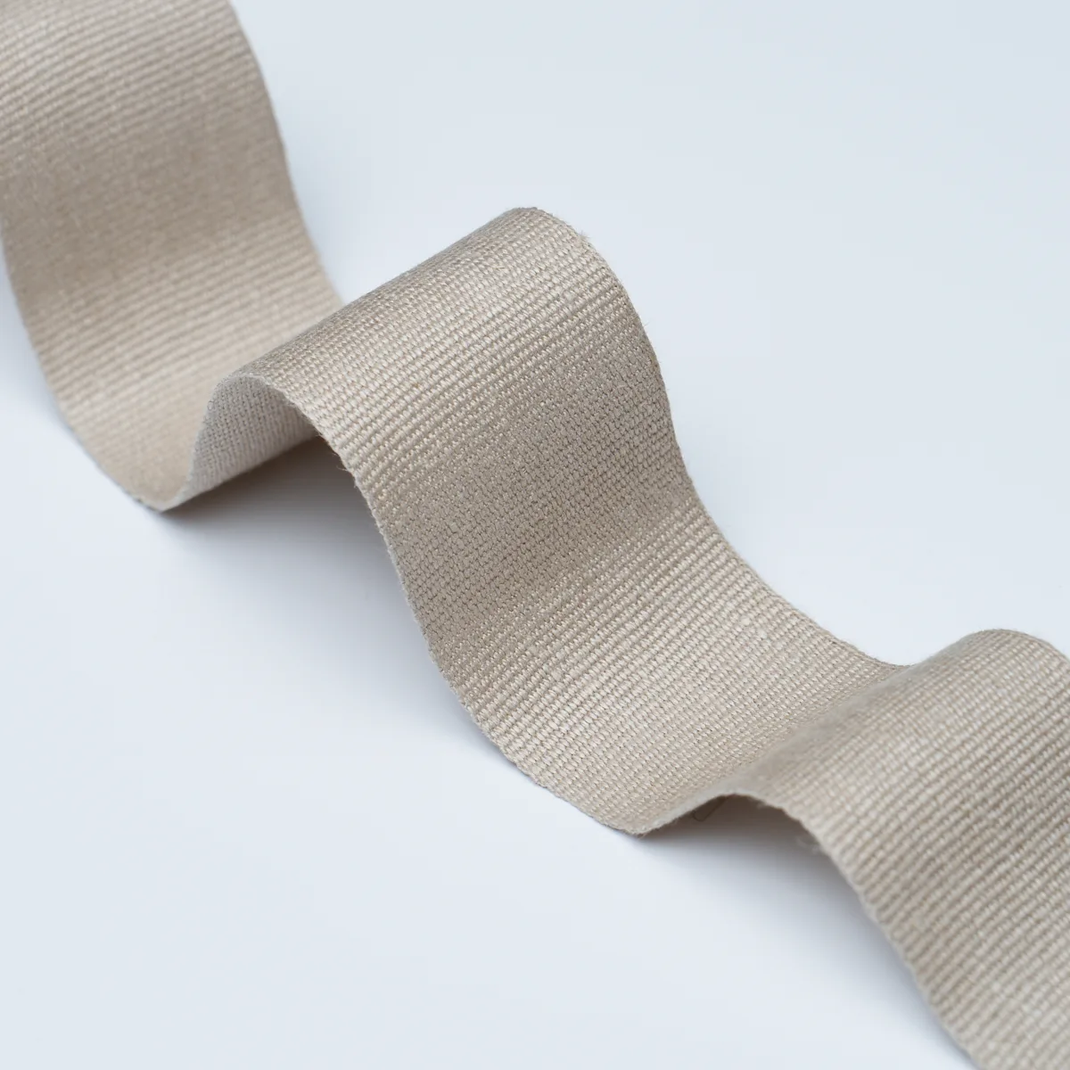 Schumacher Mathias Linen Tape Wide trim in Flax (76896)