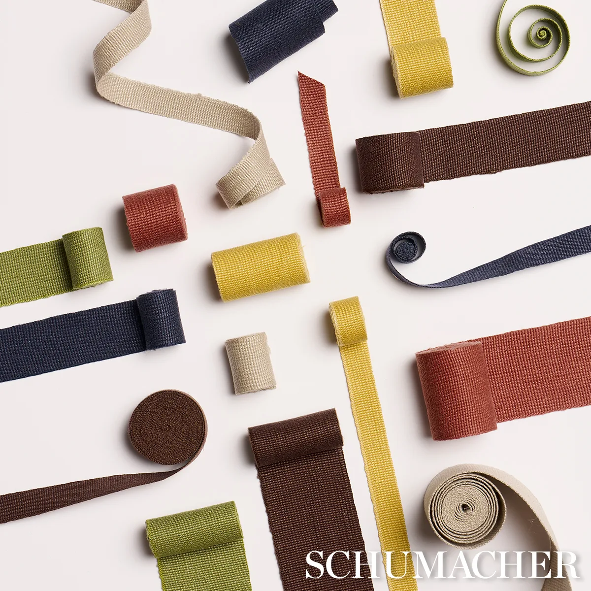 Schumacher Mathias Linen Tape Wide trim in Flax (76896)
