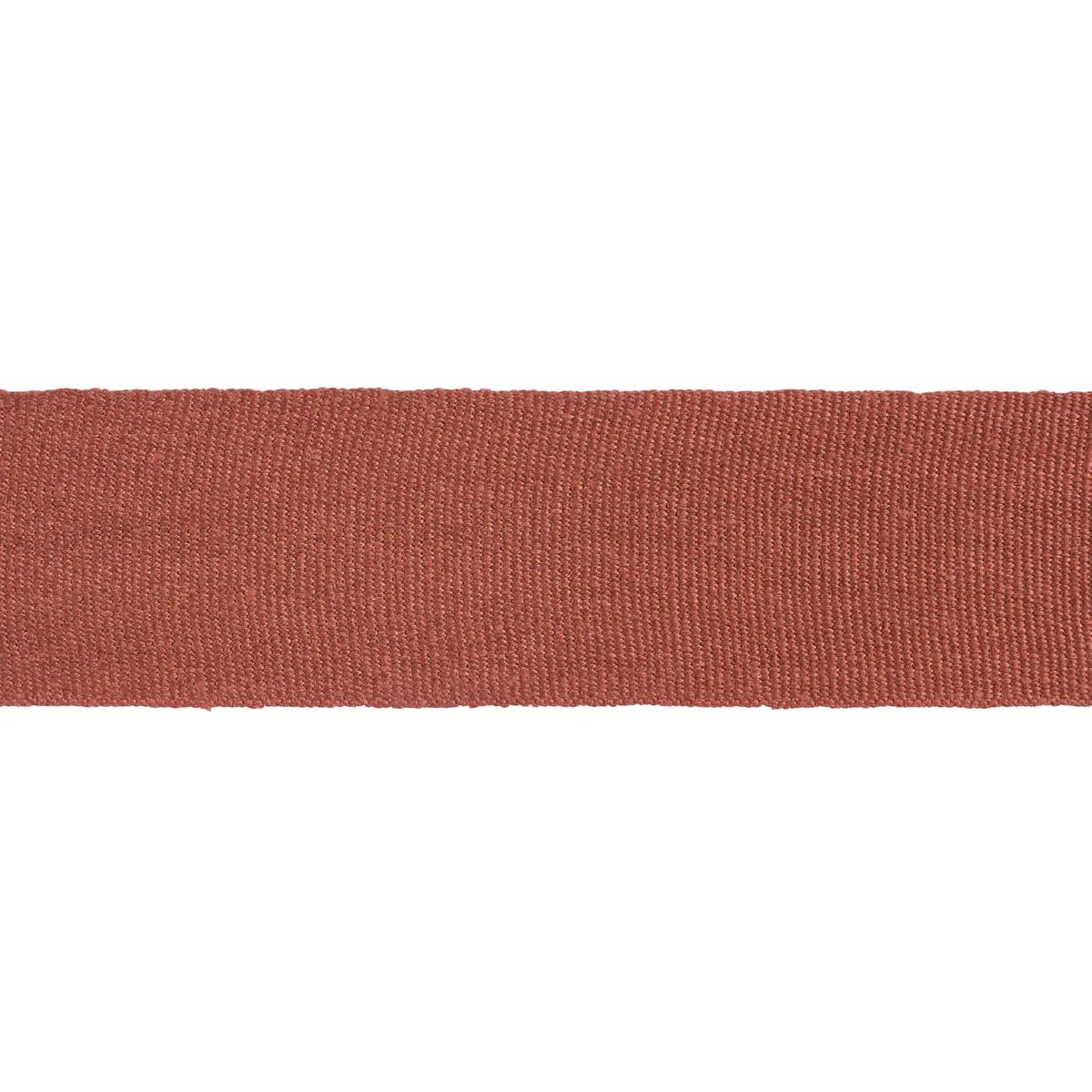 Schumacher Mathias Linen Tape Wide trim in Terracotta (76898)
