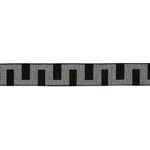 79931 | Matrix Tape - Ivory on Black Schumacher Matrix Tape trim in Ivory on Black (79931)