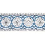 84330 | Maximilian Tape - Blue Schumacher Maximilian Tape trim in Blue (84330)