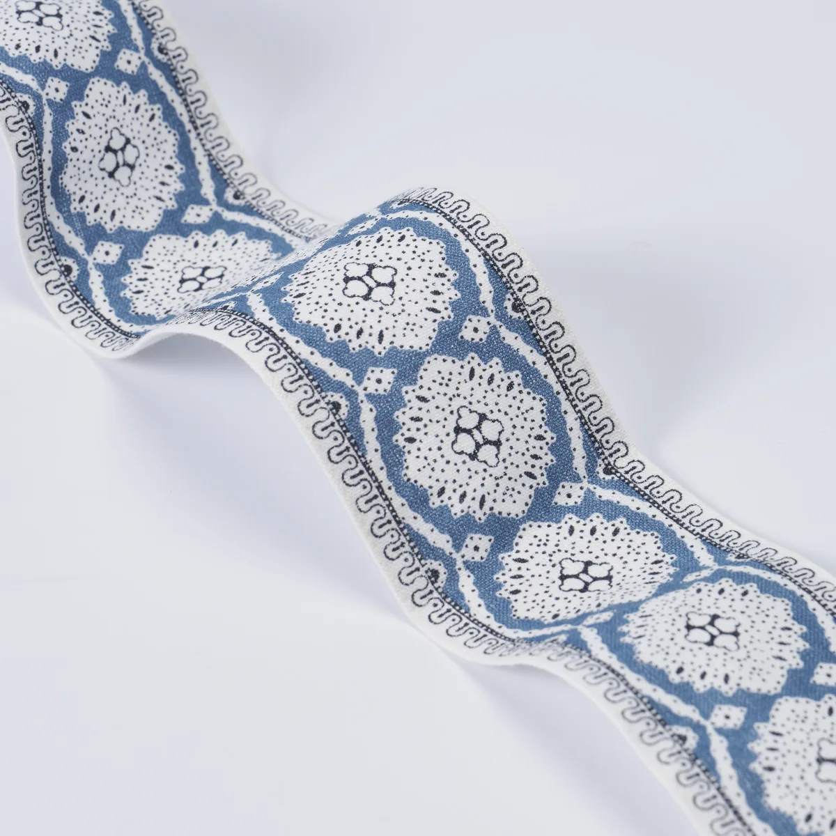 84330 | Maximilian Tape - Blue Schumacher Maximilian Tape trim in Blue (84330)