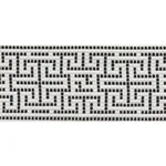 75952 | Maze Tape Indoor/Outdoor - Black Schumacher Maze Tape Indoor/Outdoor trim in Black (75952)