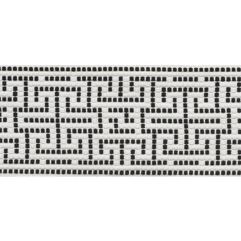Schumacher Maze Tape Indoor/Outdoor trim in Black (75952)