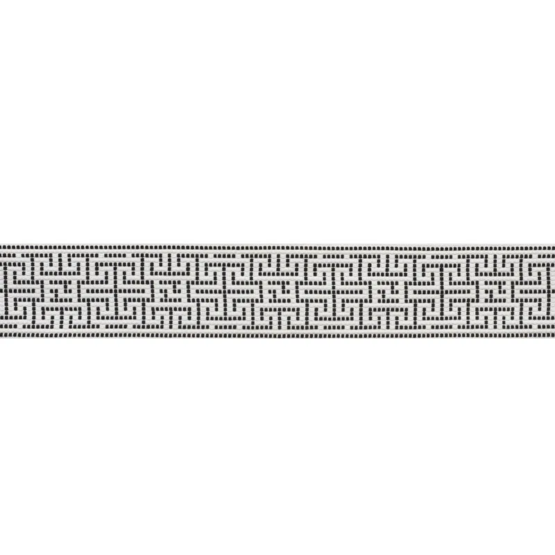 Schumacher Maze Tape Indoor/Outdoor trim in Black (75952)