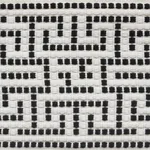 75952 | Maze Tape Indoor/Outdoor - Black Schumacher Maze Tape Indoor/Outdoor trim in Black (75952)