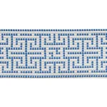 75950 | Maze Tape Indoor/Outdoor - Blue Schumacher Maze Tape Indoor/Outdoor trim in Blue (75950)