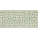 75951 | Maze Tape Indoor/Outdoor - Leaf Schumacher Maze Tape Indoor/Outdoor trim in Leaf (75951)