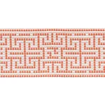 Schumacher Maze Tape trim in Orange (75953)