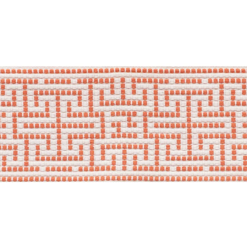 Schumacher Maze Tape trim in Orange (75953)