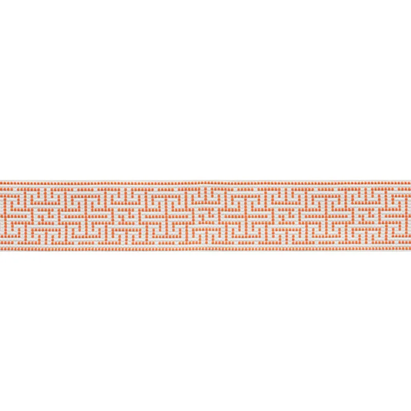 Schumacher Maze Tape trim in Orange (75953)