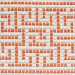 Schumacher Maze Tape trim in Orange (75953)
