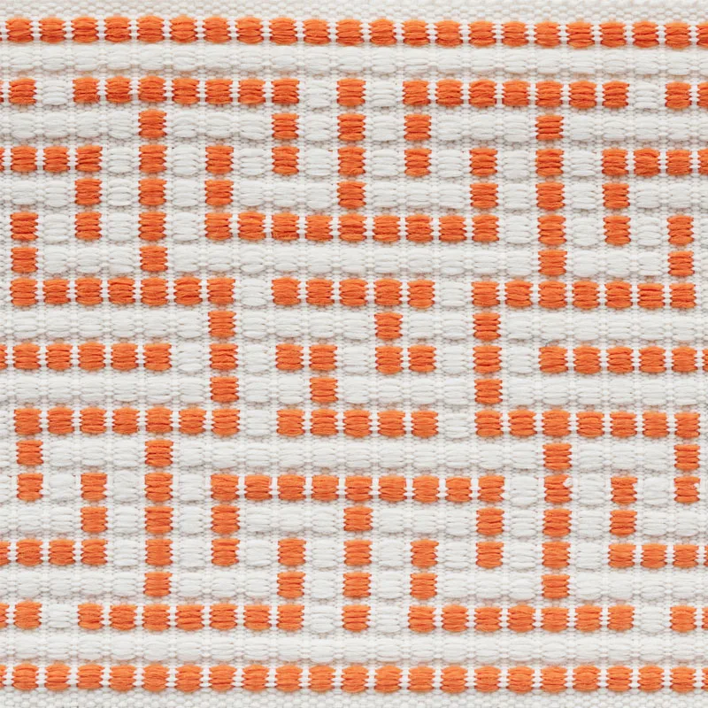 Schumacher Maze Tape trim in Orange (75953)