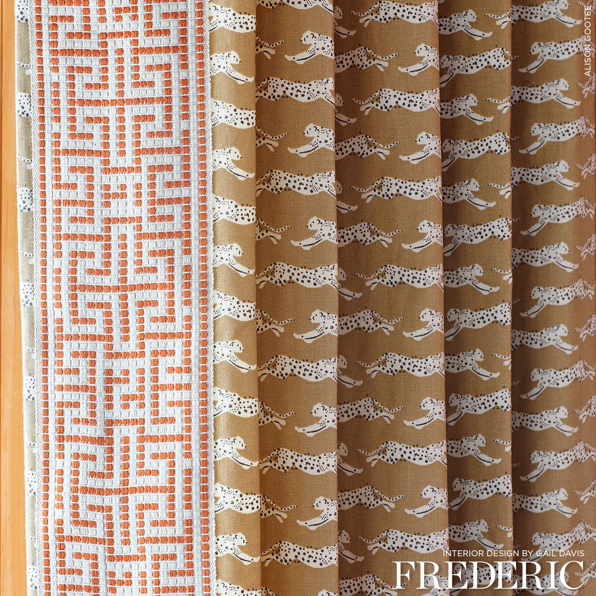 Schumacher Maze Tape trim in Orange (75953)