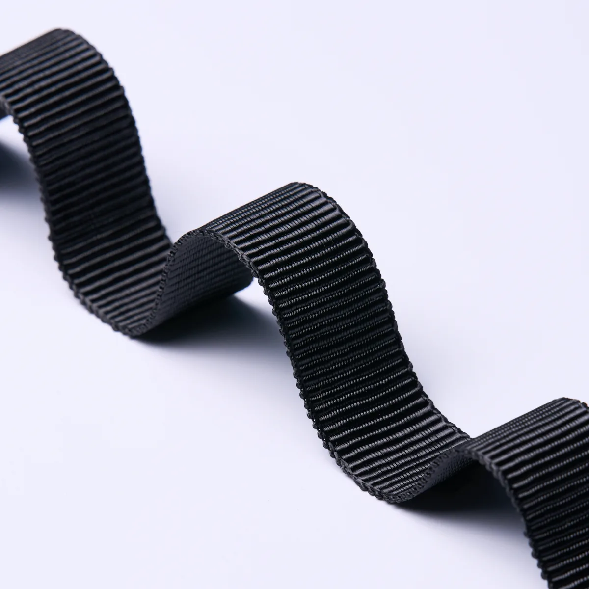 Schumacher Medium Faille Tape trim in Charcoal (83862)