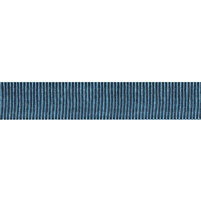 Schumacher Medium Faille Tape trim in Petrol (75017)
