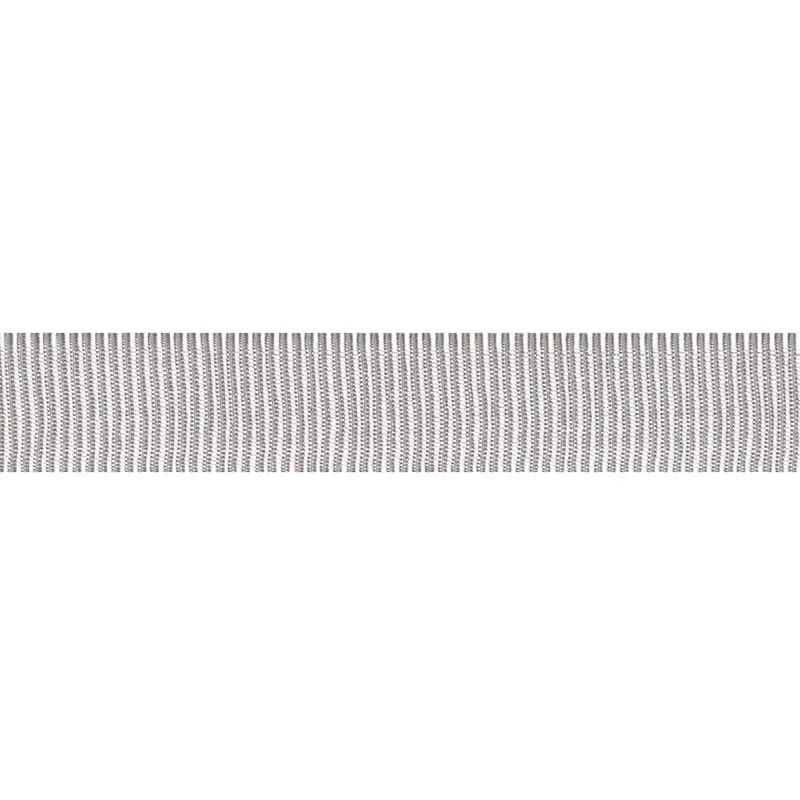 Schumacher Medium Faille Tape trim in Silver (75011)