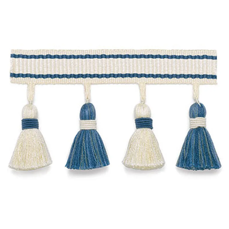 Schumacher Merida Tassel Fringe trim in Marine (63080)