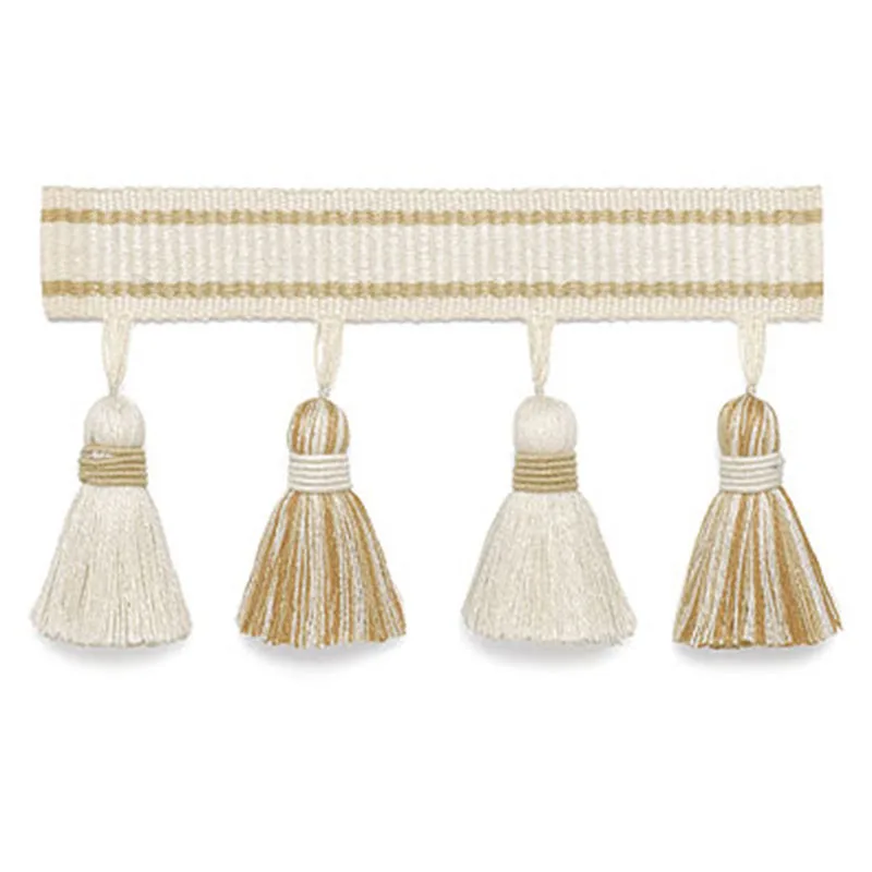 Schumacher Merida Tassel Fringe trim in Sand (63084)