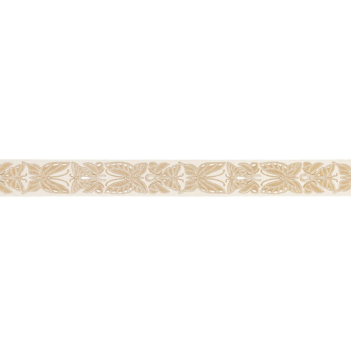 Schumacher Metamorphosis Tape trim in Ivory & Gold (84381)
