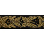 84380 | Metamorphosis Tape - Noir & Gold Schumacher Metamorphosis Tape trim in Noir & Gold (84380)