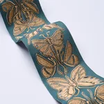 84382 | Metamorphosis Tape - Teal & Gold Schumacher Metamorphosis Tape trim in Teal & Gold (84382)