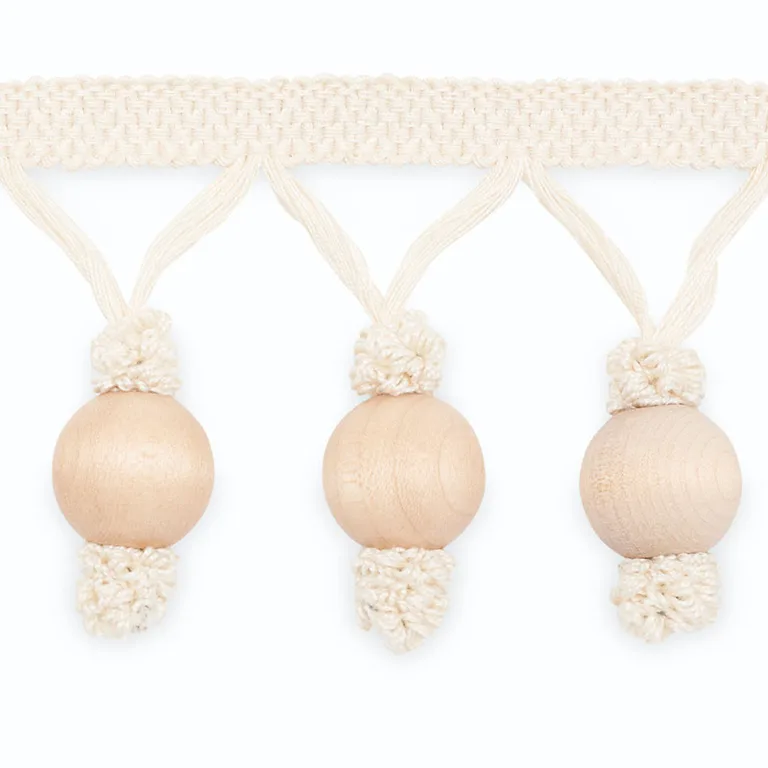 Schumacher Michael Molded Fringe trim in Natural (MF4004-1)
