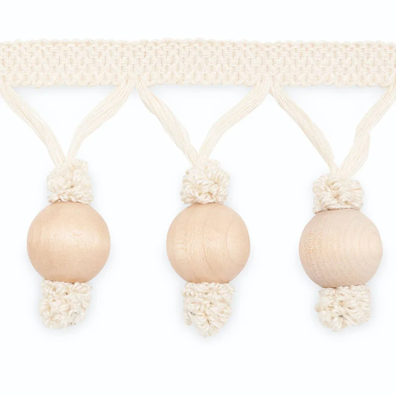 Schumacher Michael Molded Fringe trim in Natural (MF4004-1)